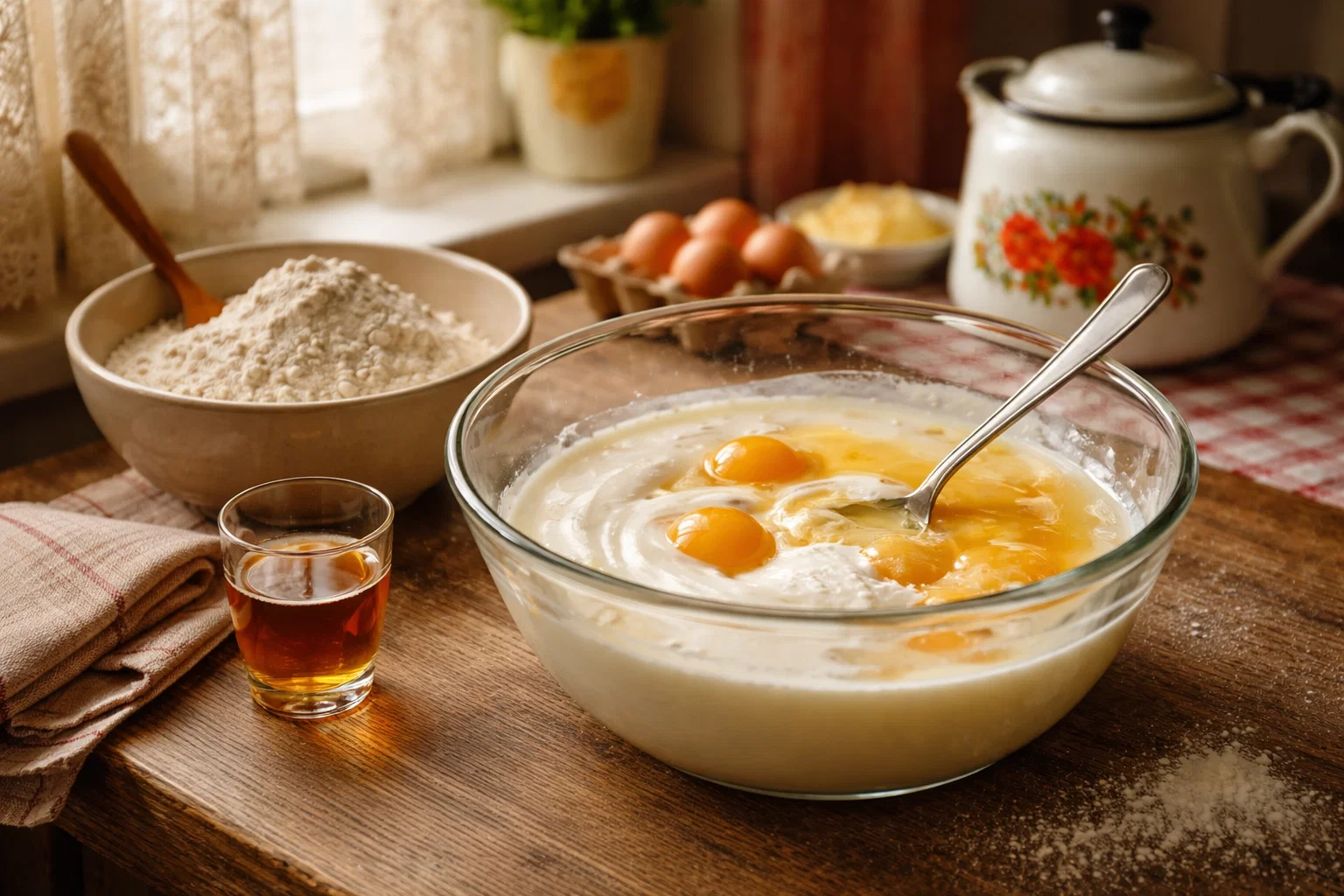 Хворост с коньяком: простой рецепт на сковороде