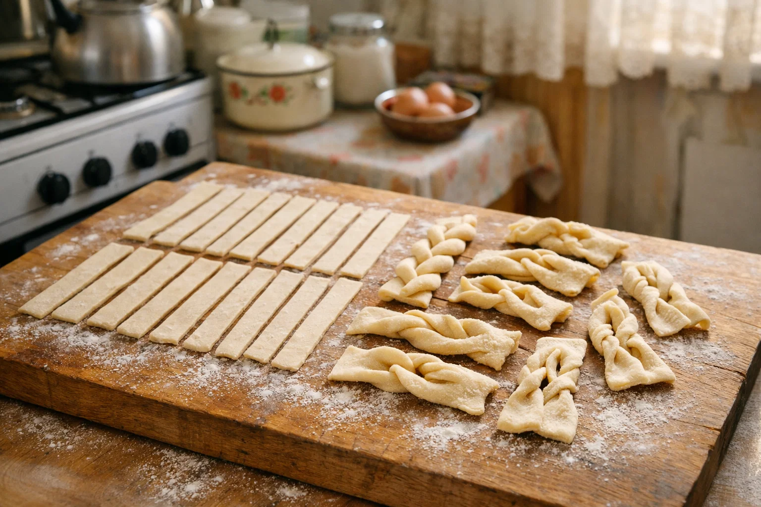 Хворост с коньяком: простой рецепт на сковороде