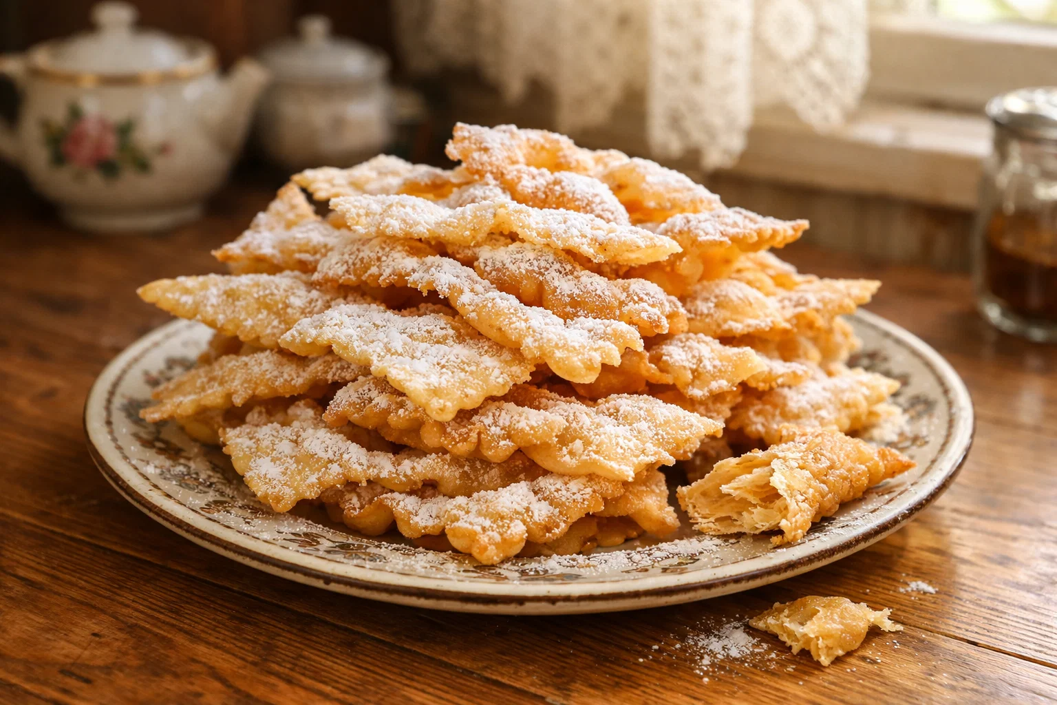 Хворост с коньяком: простой рецепт на сковороде