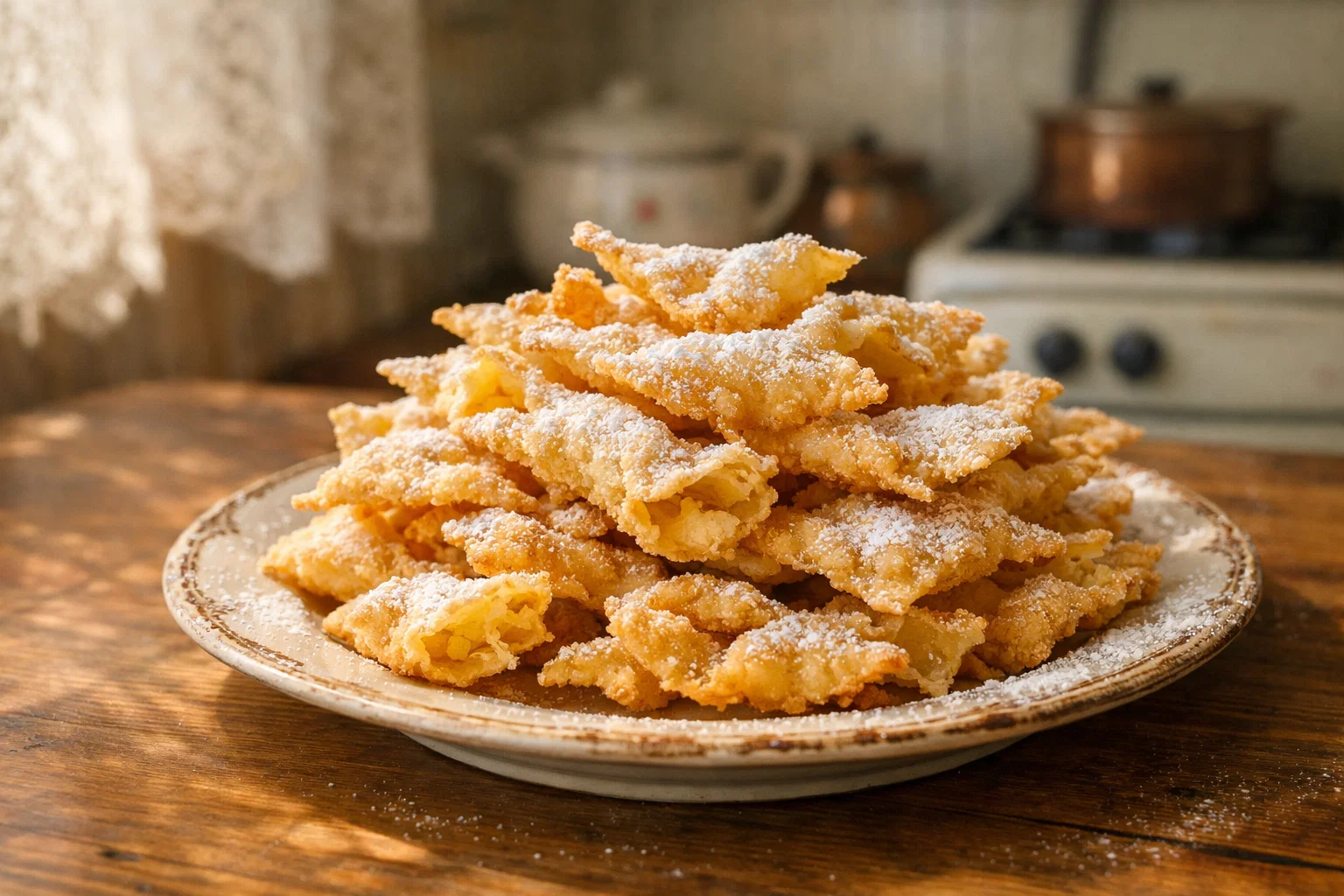 Хворост с коньяком: простой рецепт на сковороде