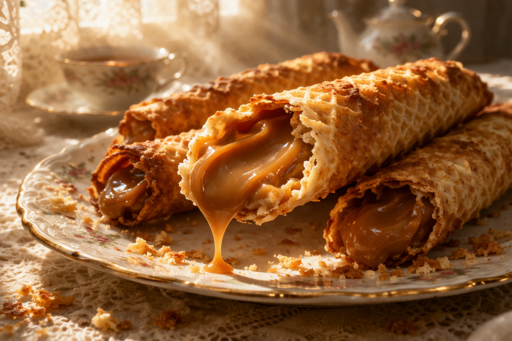 Вафли в вафельнице как в детстве — те самые хрустящие трубочки