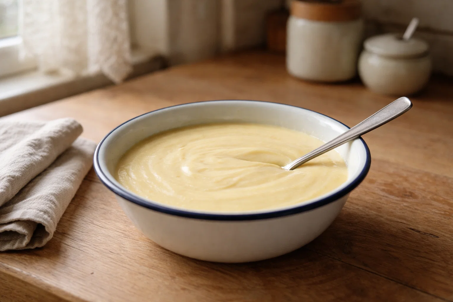 Заварной крем на молоке