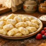 ленивые вареники из творога со сливочным маслом