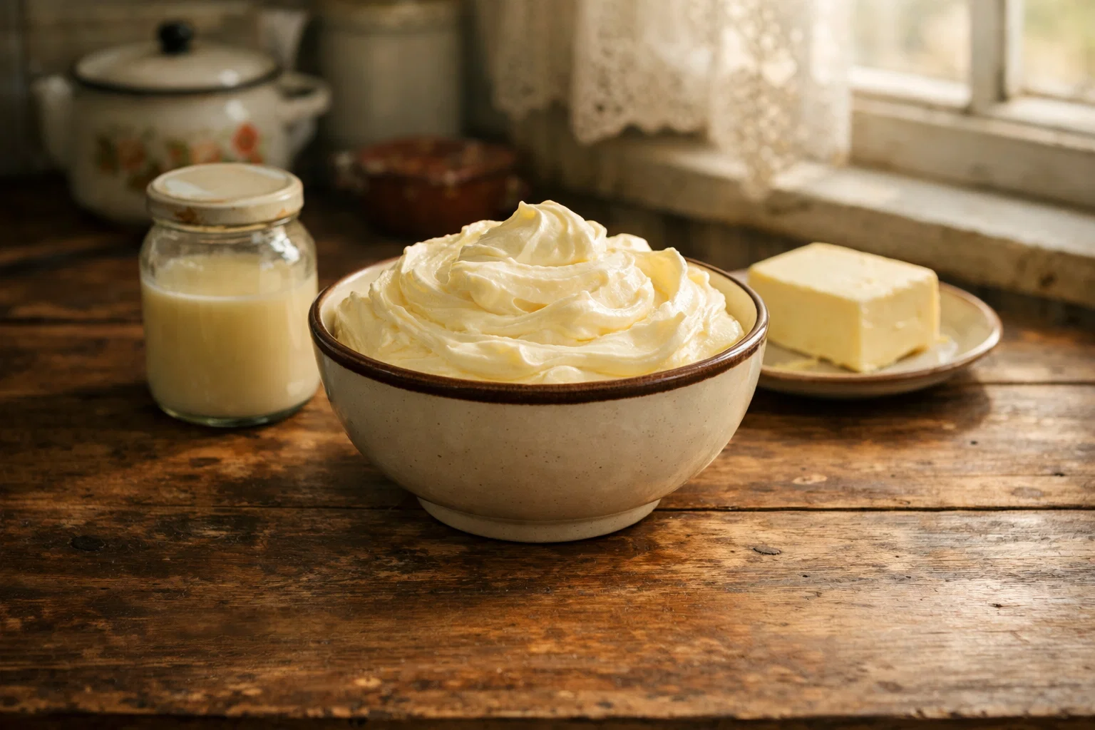 Крем из сливочного масла и сгущённого молока для торта Птичье молоко