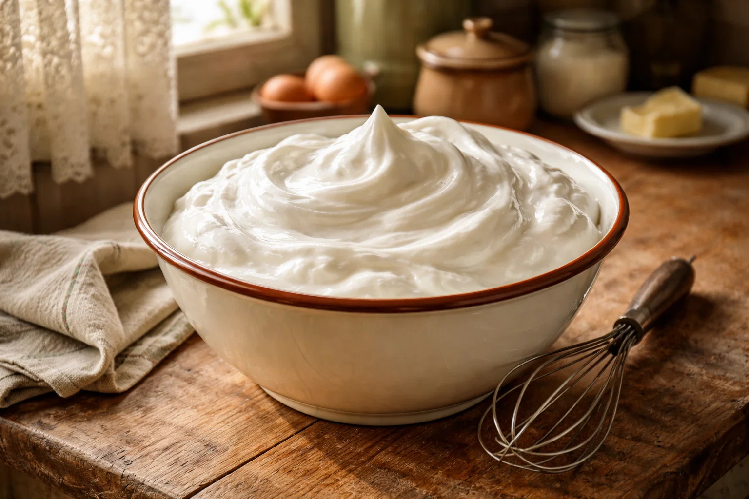 Воздушная белковая масса для суфле торта Птичье молоко