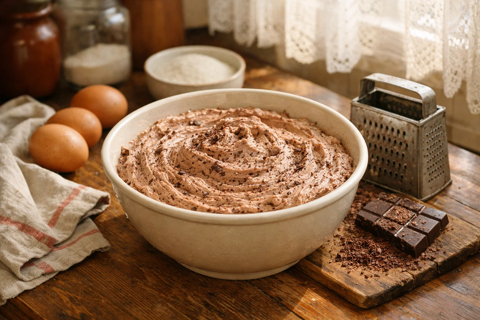 Масляно-шоколадная смесь для домашнего шоколадного пирога