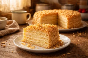 Торт «Наполеон» с заварным кремом: старый советский рецепт