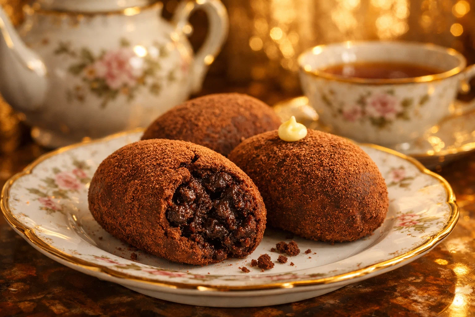 Пирожное «Картошка» с кремовыми ростками