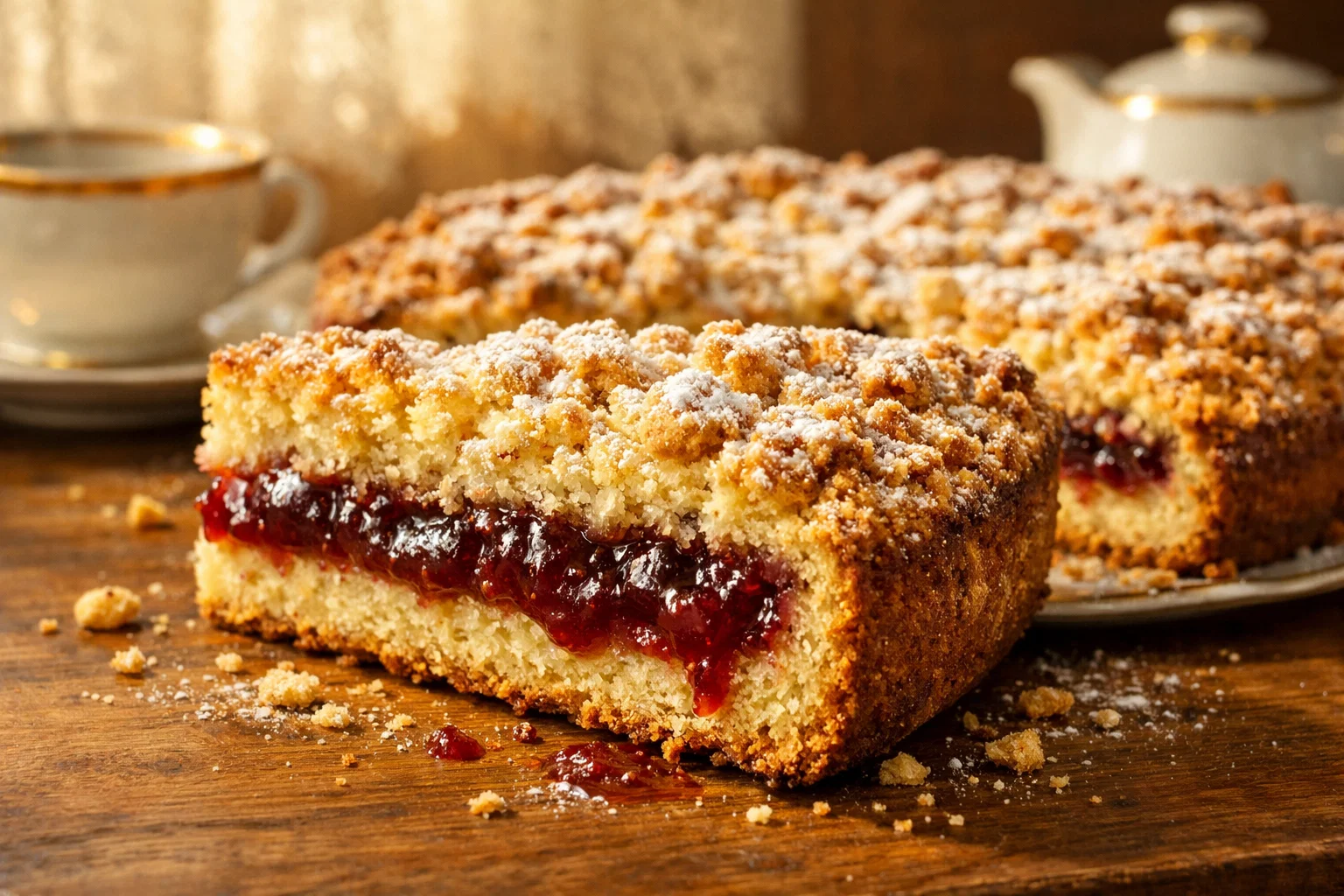 Тёртый пирог с вареньем: просто, быстро и как у бабушки