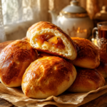Пирожки с яблочным повидлом — мягкие, пышные и румяные